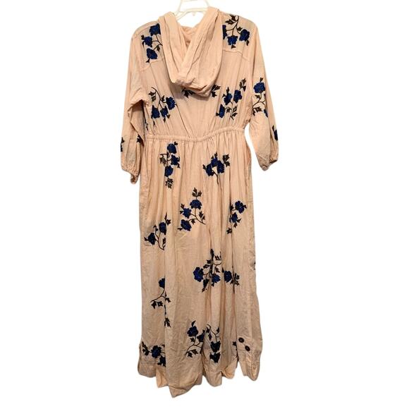 NWT Free People Cloud Nine Wide Leg Embroidered Jumper Pink Crystal Combo - XS/S - Picture 14 of 16